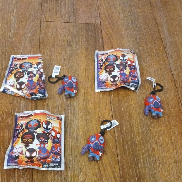 Spider-man Across The Spider Verse Cyborg Spider-Woman Figural Bag Clips - Picture 1 of 9